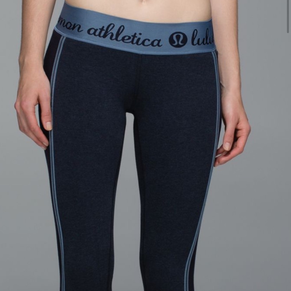 71. Lululemon Inner Essence Crop
Heathered Naval Blue / Blue Denim